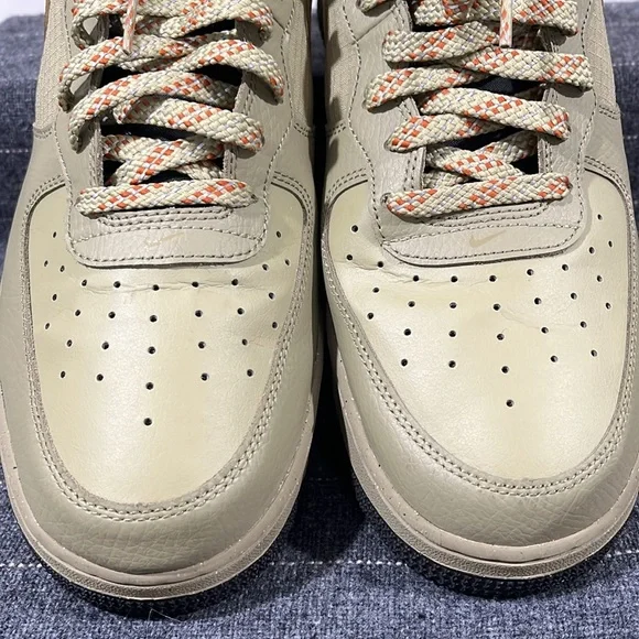 MEN'S NIKE AIR FORCE 1 MID '07 FB8881-200 NEUTRAL OLIVE / BLACK SIZE 14 - Picture 3 of 12